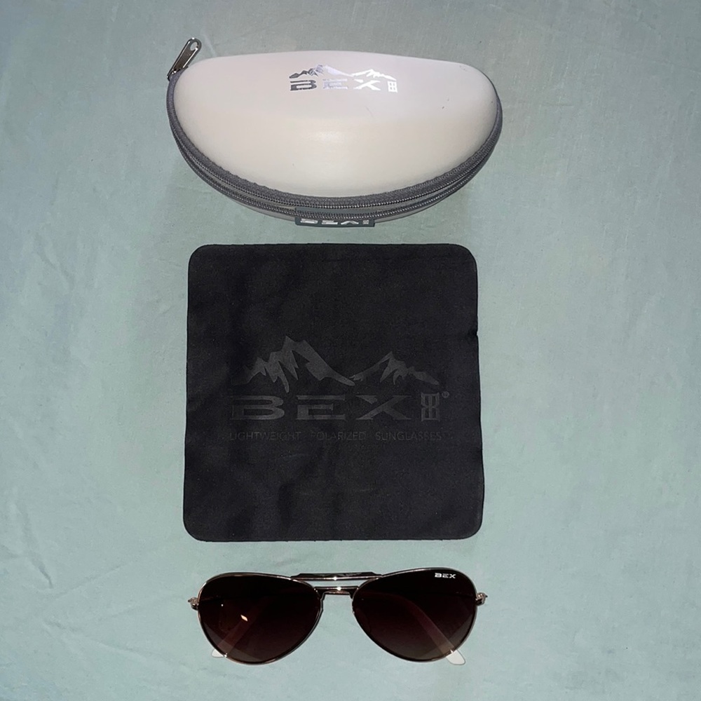 BEX Wesley Rose Gold/White Sunglasses